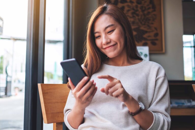 Cute Filipina Girl on Phone